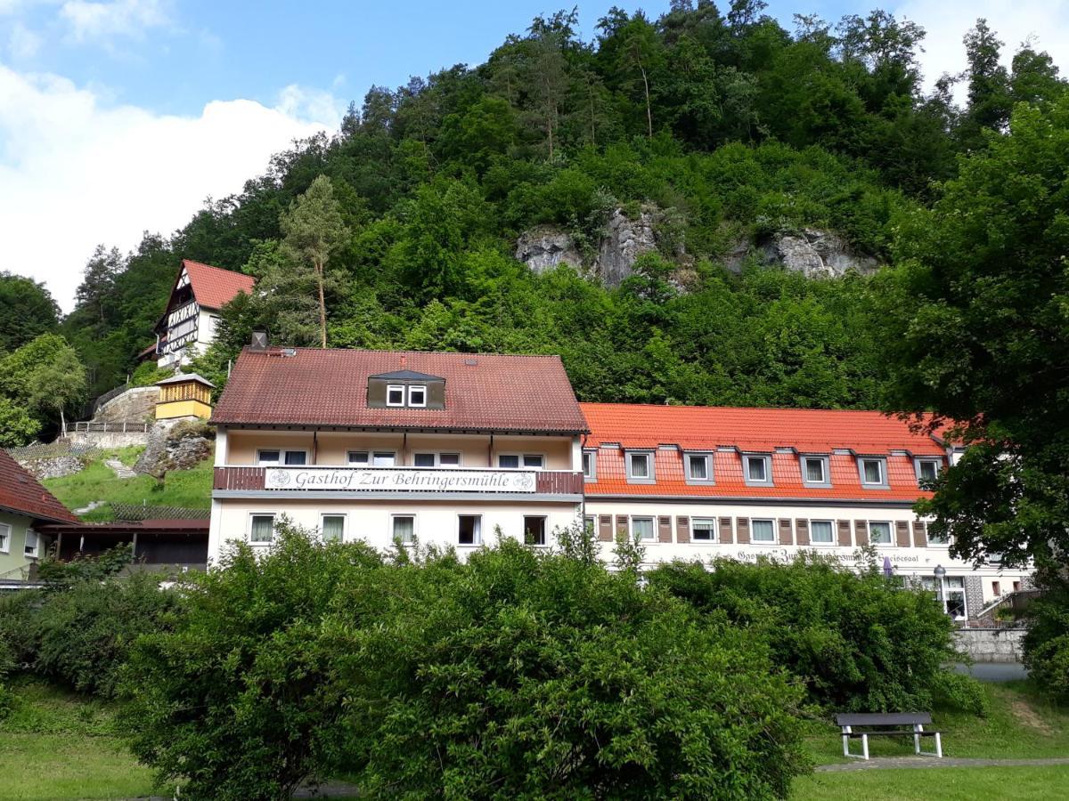 Hotel Gasthof Zur Behringersmuhle Goessweinstein Exterior foto